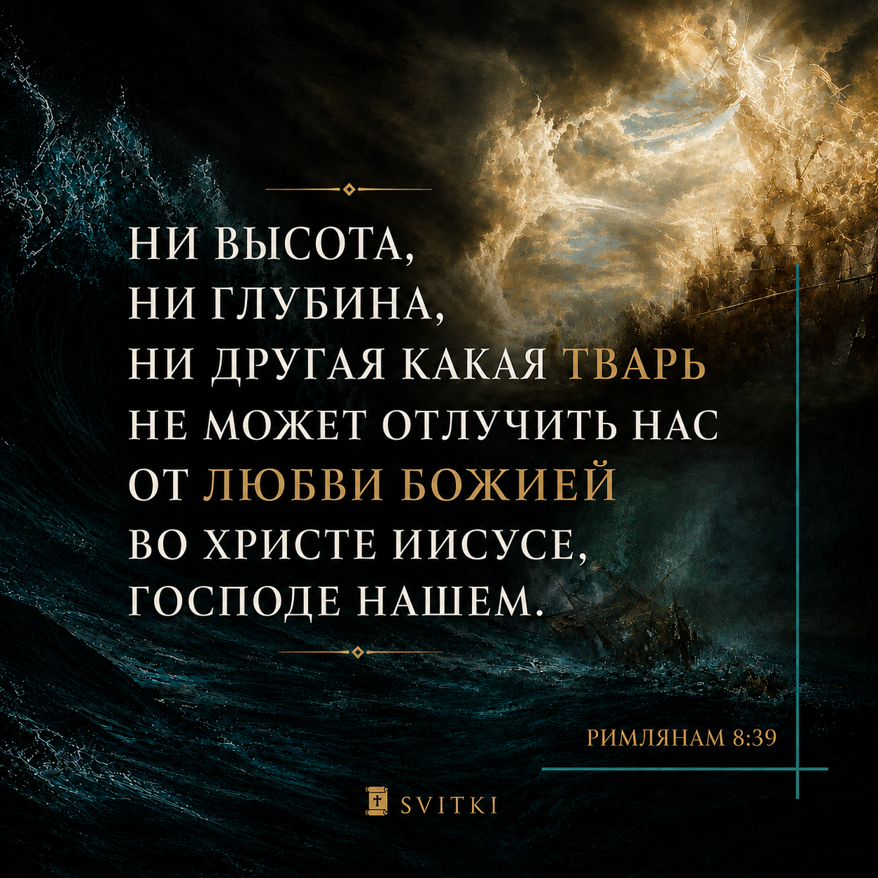 Ничто не может отделить нас от Божьей любви